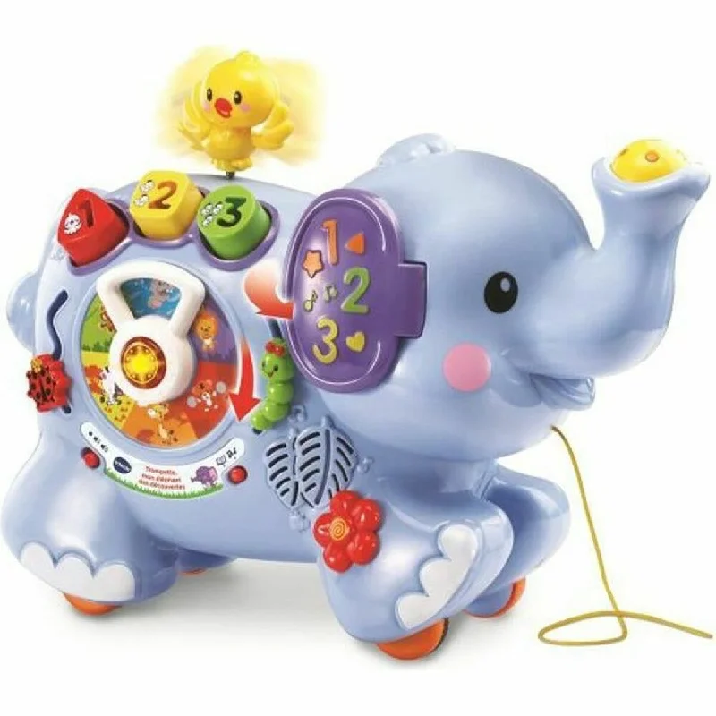 Interactive toys for helping with emotional regulation-Interactive Toy for Babies Vtech Baby Trumpet, My Elephant of Discoveries