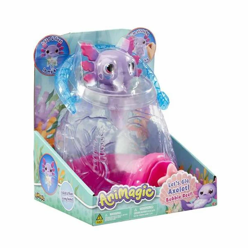 Interactive toys with touch-responsive features-Interactive Toy Goliath Animagic Let's Glo Axolote 20 x 16 x 23 cm