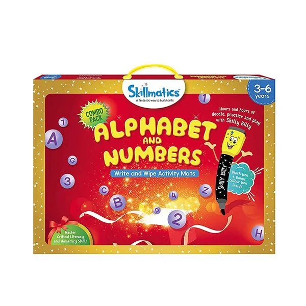 Digital Plaything for logic skills-Skillmatics, Alphabet and Numbers, 3-6 Years, SKILL25ANB