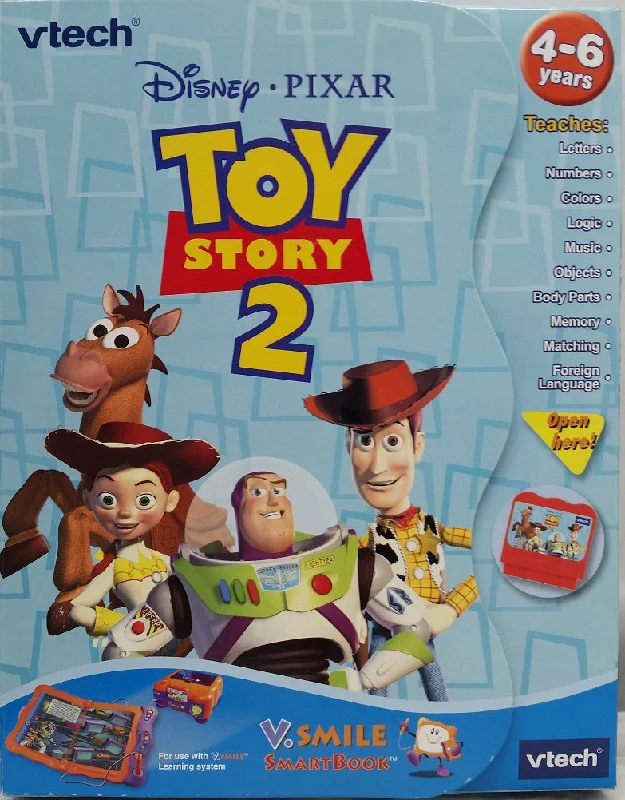 Interactive Books for adventure quests-VTech V smile SmartBook Story Book Disney Pixar Toy Story 2