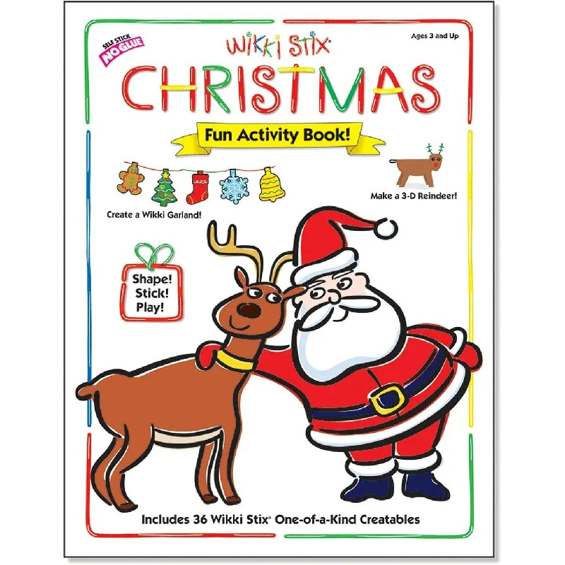 Interactive Books for mystery games-Wikki Stix Christmas Activity Book