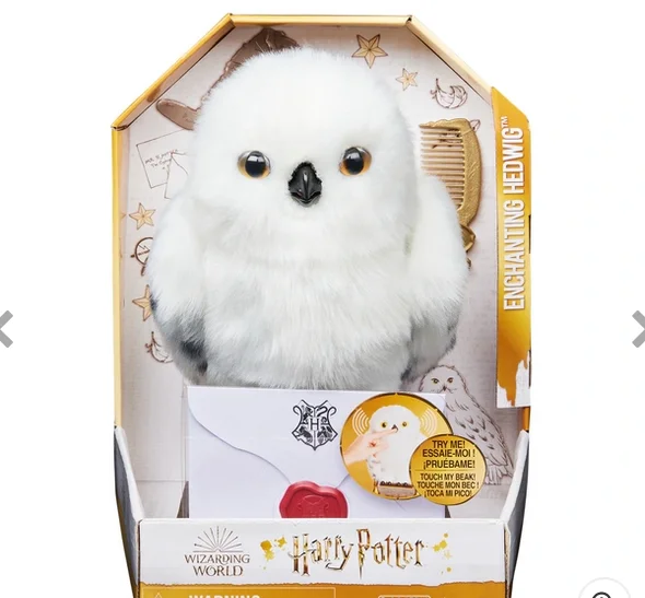 Interactive toys with animal sounds-Wizarding World Enchanting Hedwig Interactive Harry Potter Owl