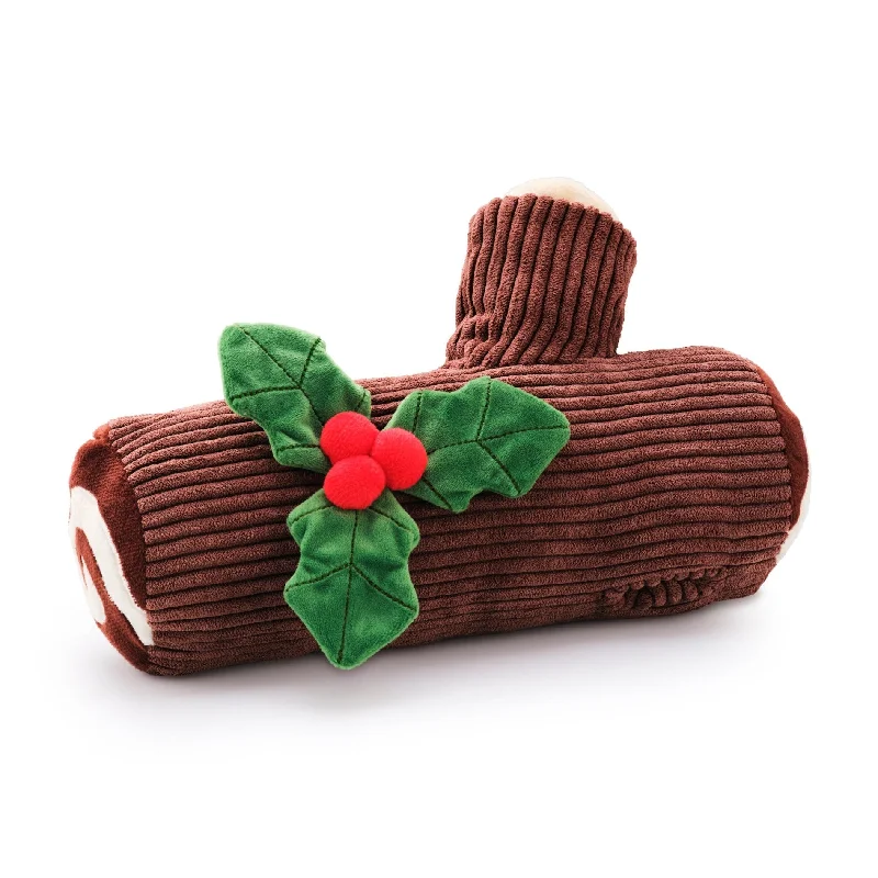 Interactive learning toys for cognitive development-Yule Log Interactive Snuffle Dog Toy